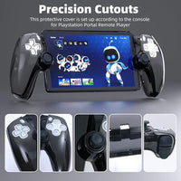 Lucky Fox Crystal Case Cover for PlayStation Portal – Transparent Black