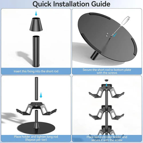 OIVO Universal Desk Stand for Controllers, Headset & Accessories – 4 Tiers