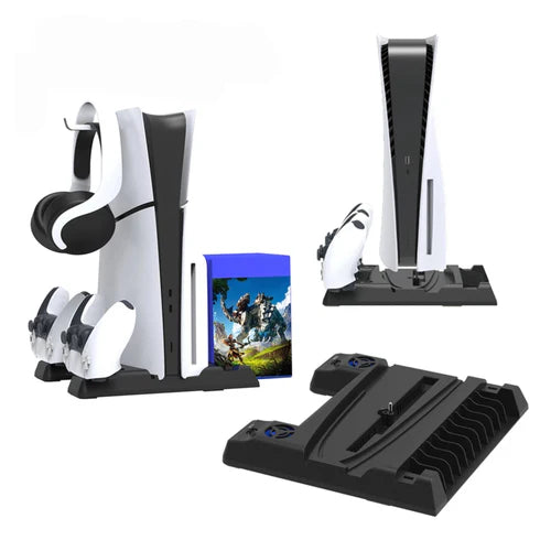 DOBE Multifunctional Cooling Stand with Charging Dock for PS5, PS5 Slim & PS5 Pro