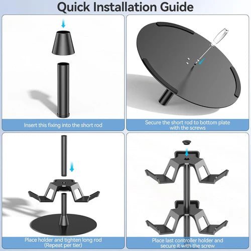 OIVO Universal Desk Stand for Controllers, Headset & Accessories – 3 Tiers