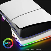 IPEGA RGB Horizontal Stand with 4 USB Ports for PS5 Slim & PS5 Pro – PG-P5S021
