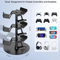 OIVO Universal Desk Stand for Controllers, Headset & Accessories – 3 Tiers