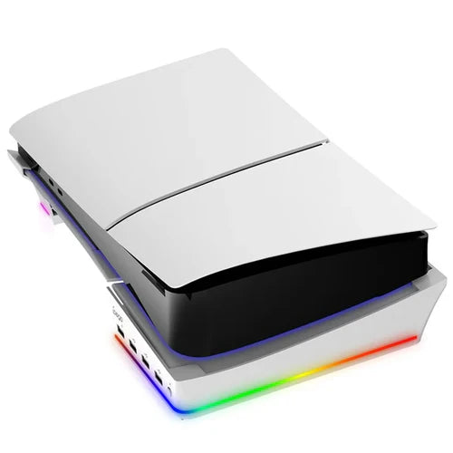 IPEGA RGB Horizontal Stand with 4 USB Ports for PS5 Slim & PS5 Pro – PG-P5S021