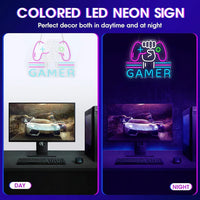 LED Neon Sign for Wall Decor – Gamer (39×32 cm)