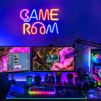 LED Neon Sign for Wall Decor – Game Room (27×18 cm)