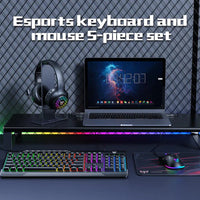 ONIKUMA TZ5006 Professional 5-in-1 Gaming Combo Set – Keyboard / Mouse / Headset / Stand / Mousepad