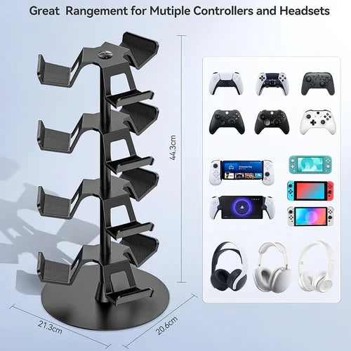 OIVO Universal Desk Stand for Controllers, Headset & Accessories – 4 Tiers