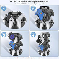 OIVO Universal Desk Stand for Controllers, Headset & Accessories – 4 Tiers