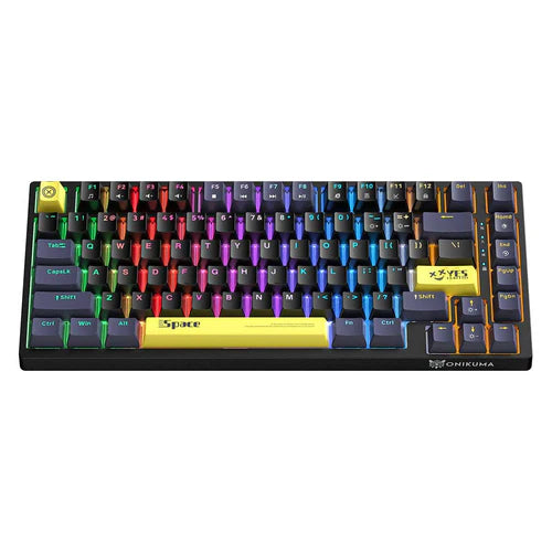 Onikuma G52 Space RGB Mechanical Gaming Keyboard – 82 Keys (Tea Axis)