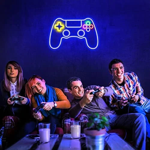 LED Neon Sign for Wall Decor – Game Controller (40×26 cm)