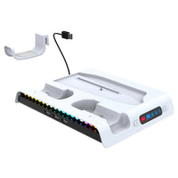 Ipega RGB Vertical Stand with Cooling Fan & Controller Charger for PS5 Slim & PS5 Pro – PG-P5S006
