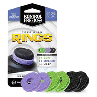 KontrolFreek Precision Rings – Black/Purple/Green | Aim Assist Motion Control for PS4, PS5, Xbox, Nintendo Switch Pro & Scuf Controllers