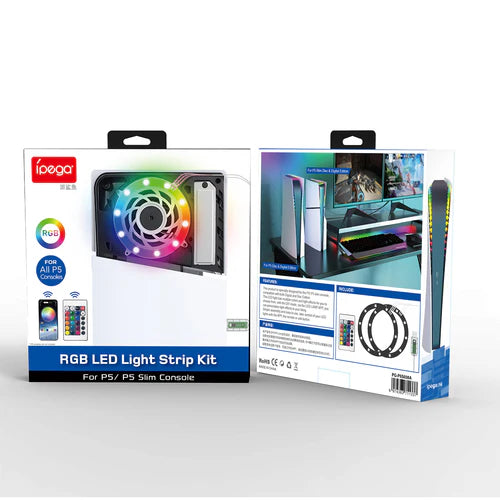 Ipega RGB Colorful App & Remote Control Atmosphere Lights for PS5 & PS5 Slim – PG-P5S038A