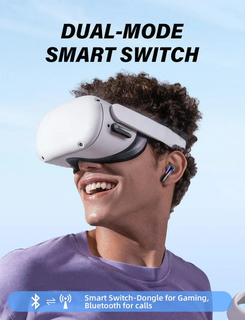 ONIKUMA T27 Dual Wireless Gaming Earbuds – 2.4G / Bluetooth with ENC Microphone