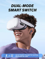 ONIKUMA T27 Dual Wireless Gaming Earbuds – 2.4G / Bluetooth with ENC Microphone