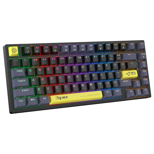 Onikuma G52 Space RGB Mechanical Gaming Keyboard – 82 Keys (Tea Axis)