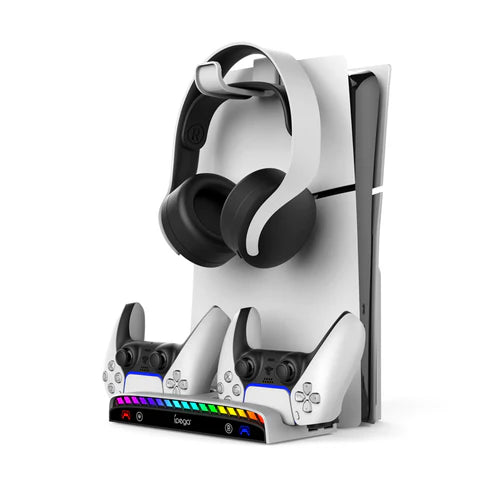 IPEGA Wall Mount Charging Dock with RGB Light for PS5 & PS5 Slim – PG-P5S011