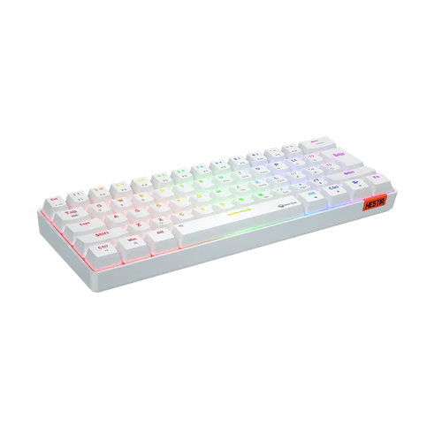 MeeTion MK005BT Dual-Mode 60% Gaming Mechanical Keyboard – White